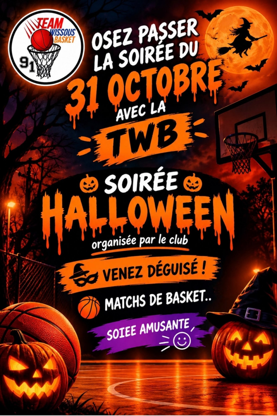Soirée déguisée 31 octobre 2026